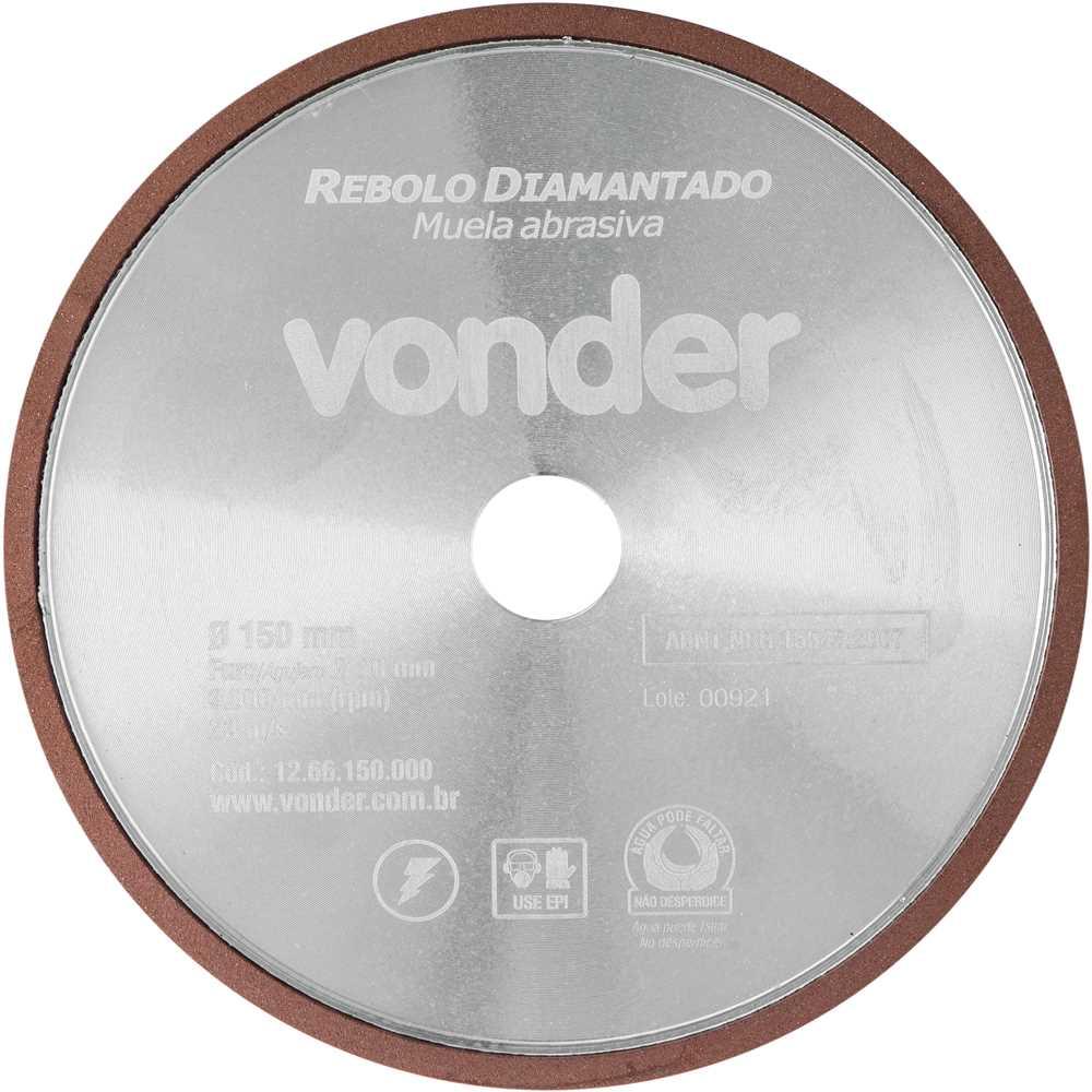 Rebolo diamantado para afiação de serras 150 mm VONDER
