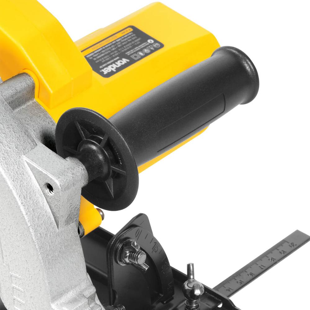 Serra Circular 71/4" Elétrica 220V Vonder 1.400W Corte de Madeira Esquadria