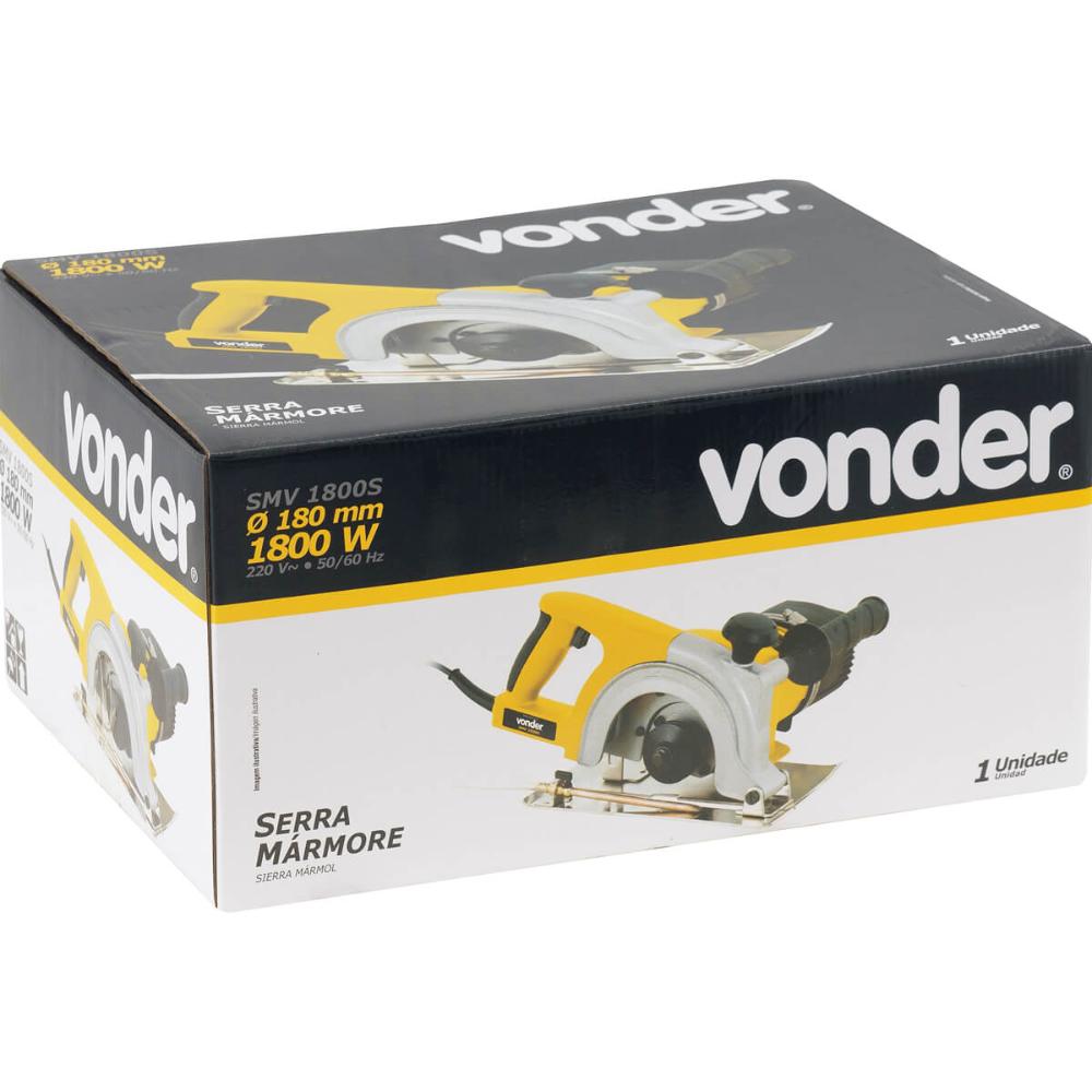 Serra Mármore Modelo SMV 1800S Sem Disco 220V Vonder Construção Civil