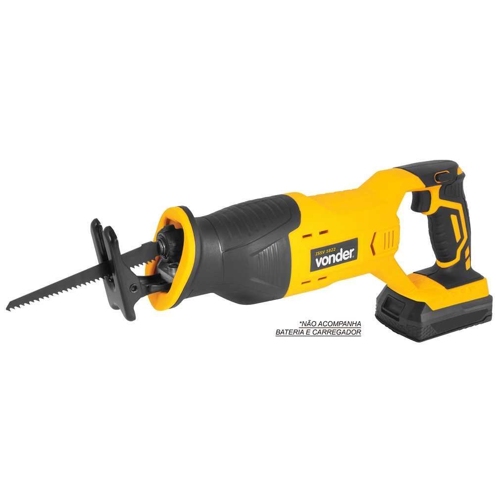 Serra sabre bateria intercambiável de 18 V sem bateria e sem carregador ISSV 1822 VONDER