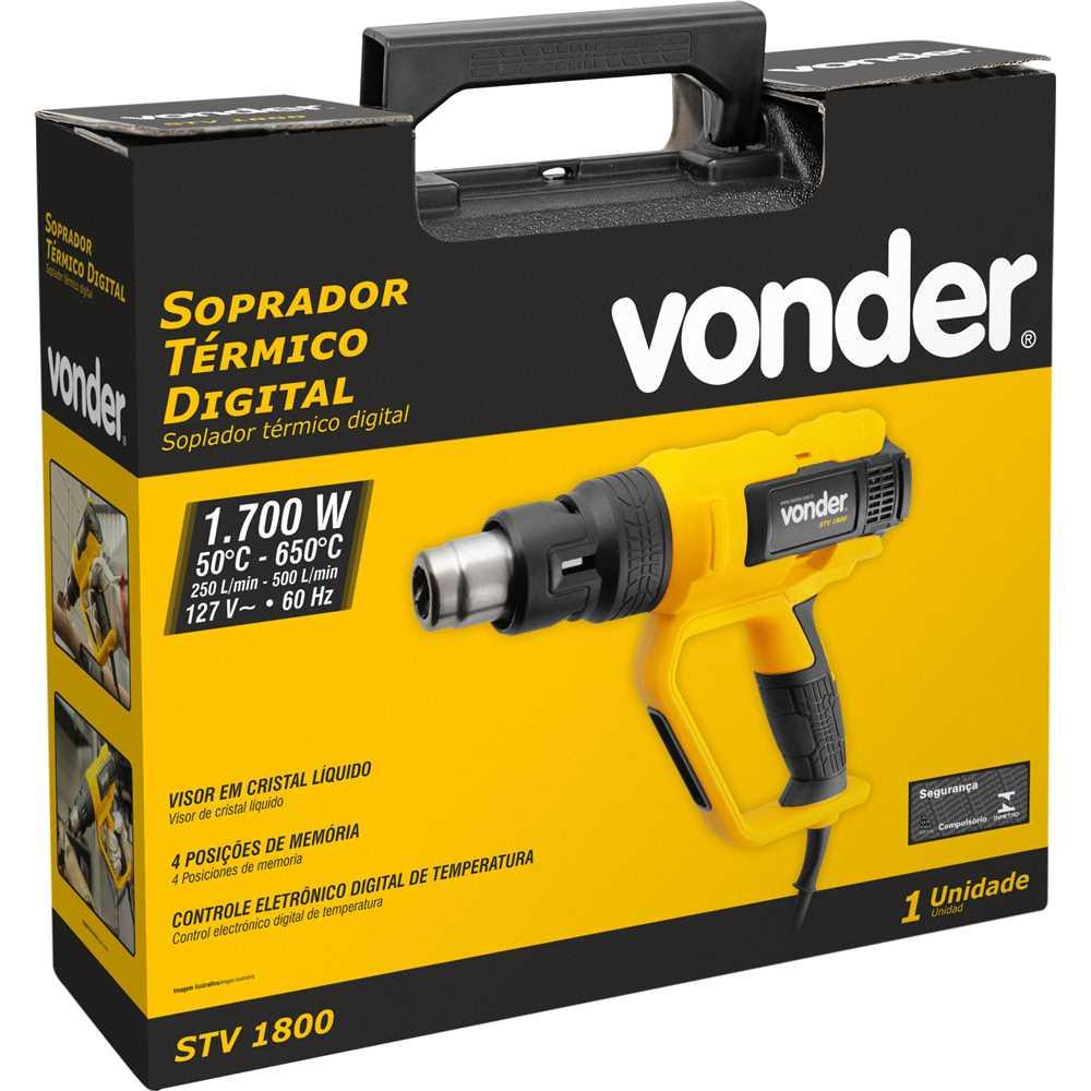 Soprador térmico digital STV 1800 127 V~ VONDER