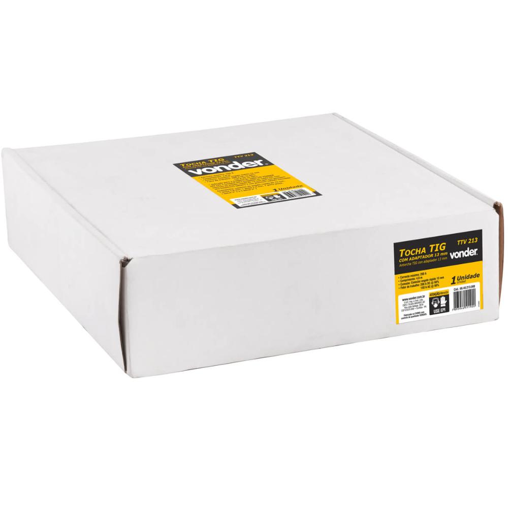 Tocha TIG 200A Engate Rápido de 13mm Baioneta Vonder Válvula 4m Gás Argônio