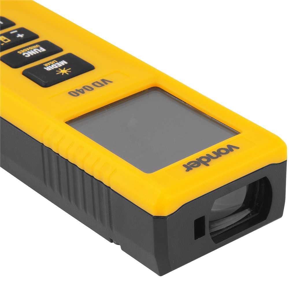 Trena a Laser Medidor de Distância Digital VD040 Vonder 40 Metros com Pilhas Amarelo