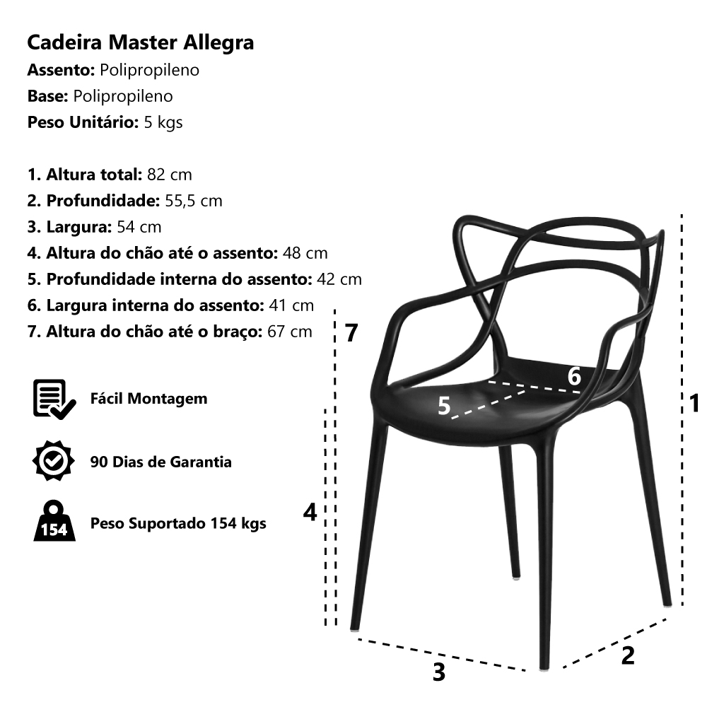 Cadeira Allegra Nude Sala Cozinha Jantar