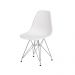 Cadeira Eiffel Eames Branca Base Cromada Sala Cozinha Jantar