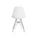 Cadeira Eiffel Eames Branca Base Cromada Sala Cozinha Jantar