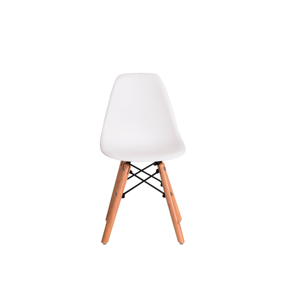 Cadeira Eiffel Eames KIDS Branca Base Madeira Infantil Criança