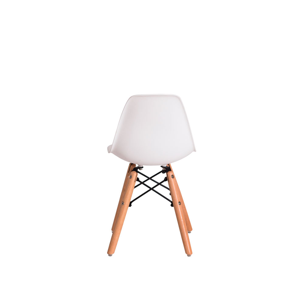 Cadeira Eiffel Eames KIDS Branca Base Madeira Infantil Criança
