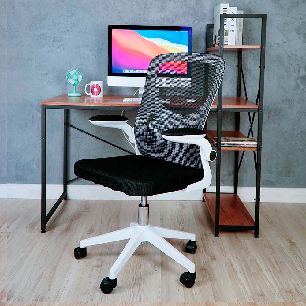 Cadeira Escritório Basic Diretor Tela Mesh Branca Giratória Altura Ajustável - WAW Design