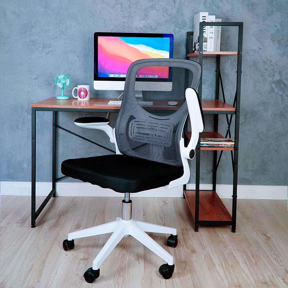 Cadeira Escritório Basic Diretor Tela Mesh Branca Giratória Altura Ajustável - WAW Design