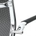 Cadeira Escritório Mesh Fixa Preta Base Cromada - WAW Design