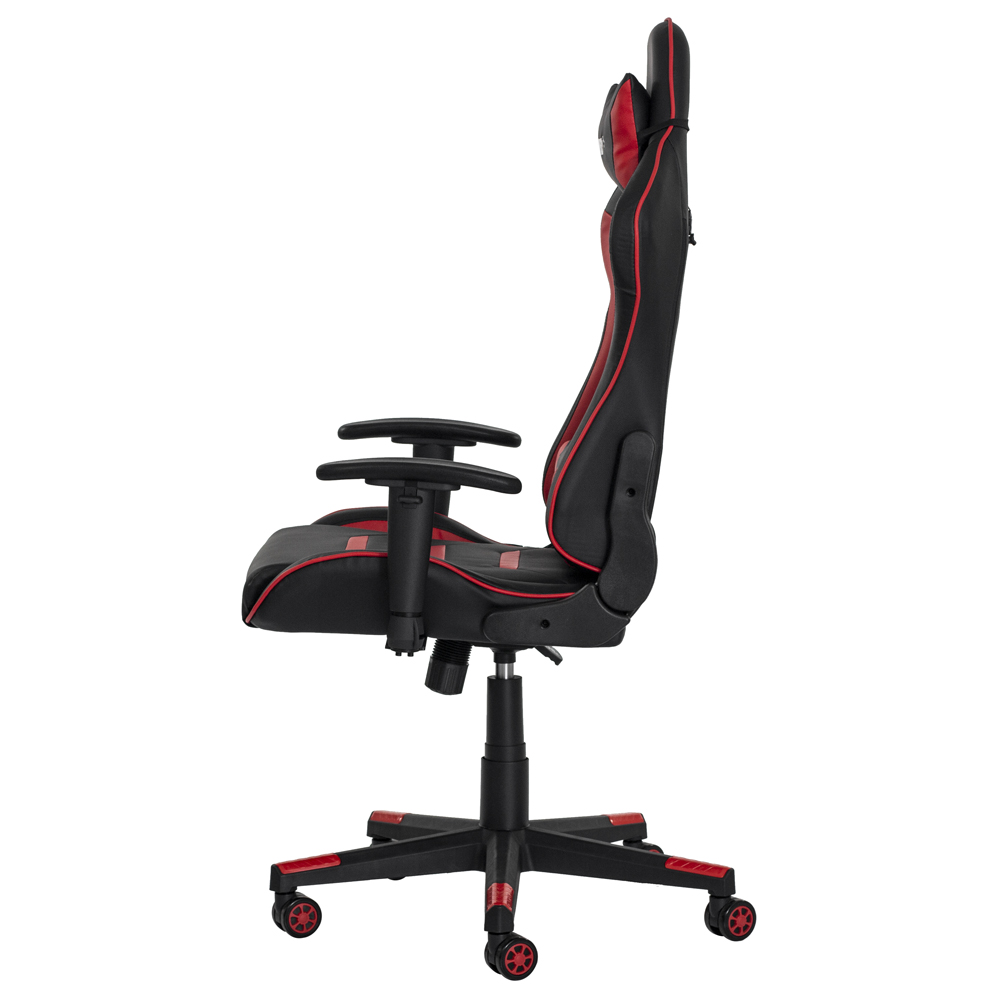 Cadeira Gamer II Reclinável 180º Giratória Preto e Vermelho Altura Ajustável Função Relax