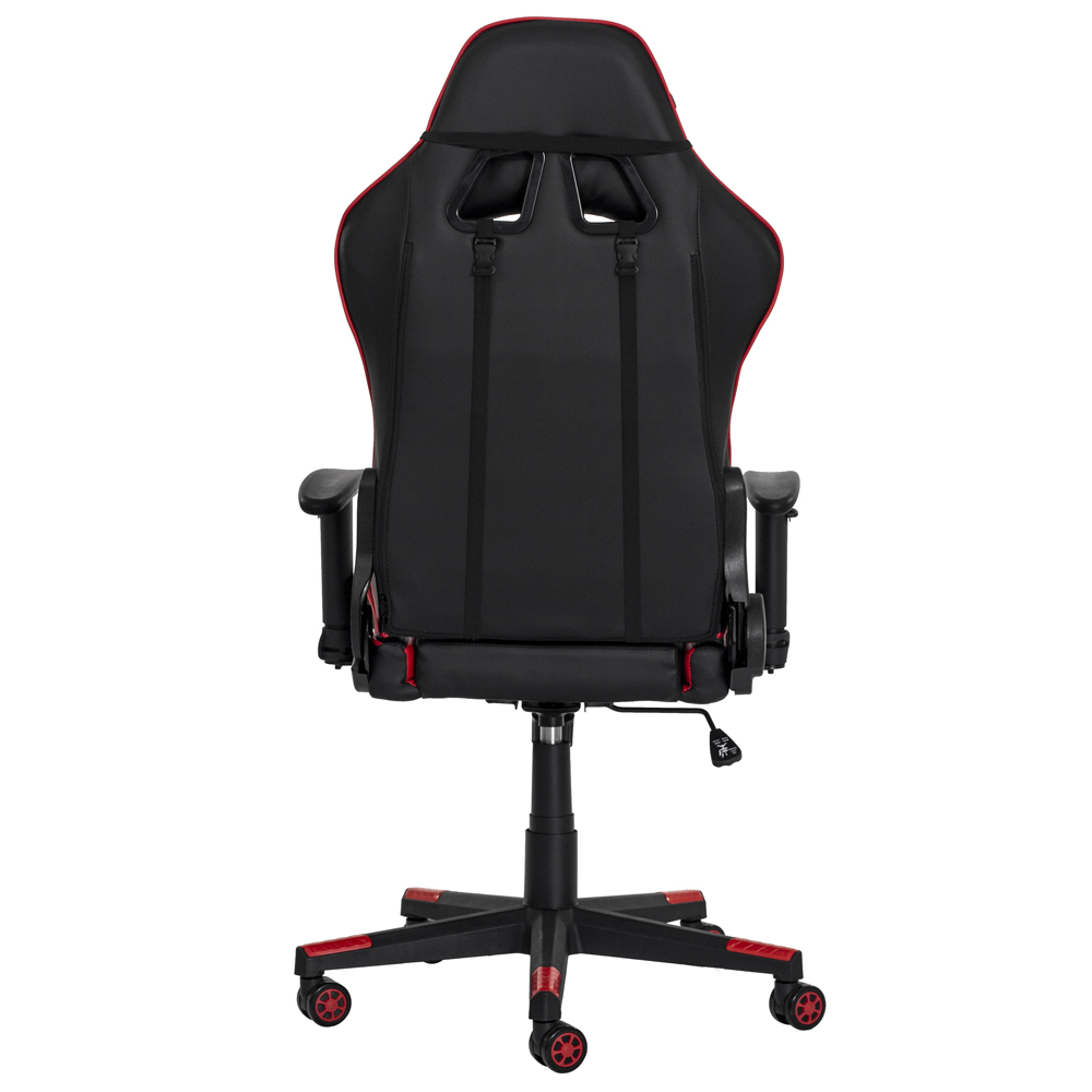 Cadeira Gamer II Reclinável 180º Giratória Preto e Vermelho Altura Ajustável Função Relax