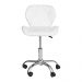 Cadeira Office Eiffel Slim com estofado de couro sintético Branca