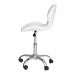 Cadeira Office Eiffel Slim com estofado de couro sintético Branca
