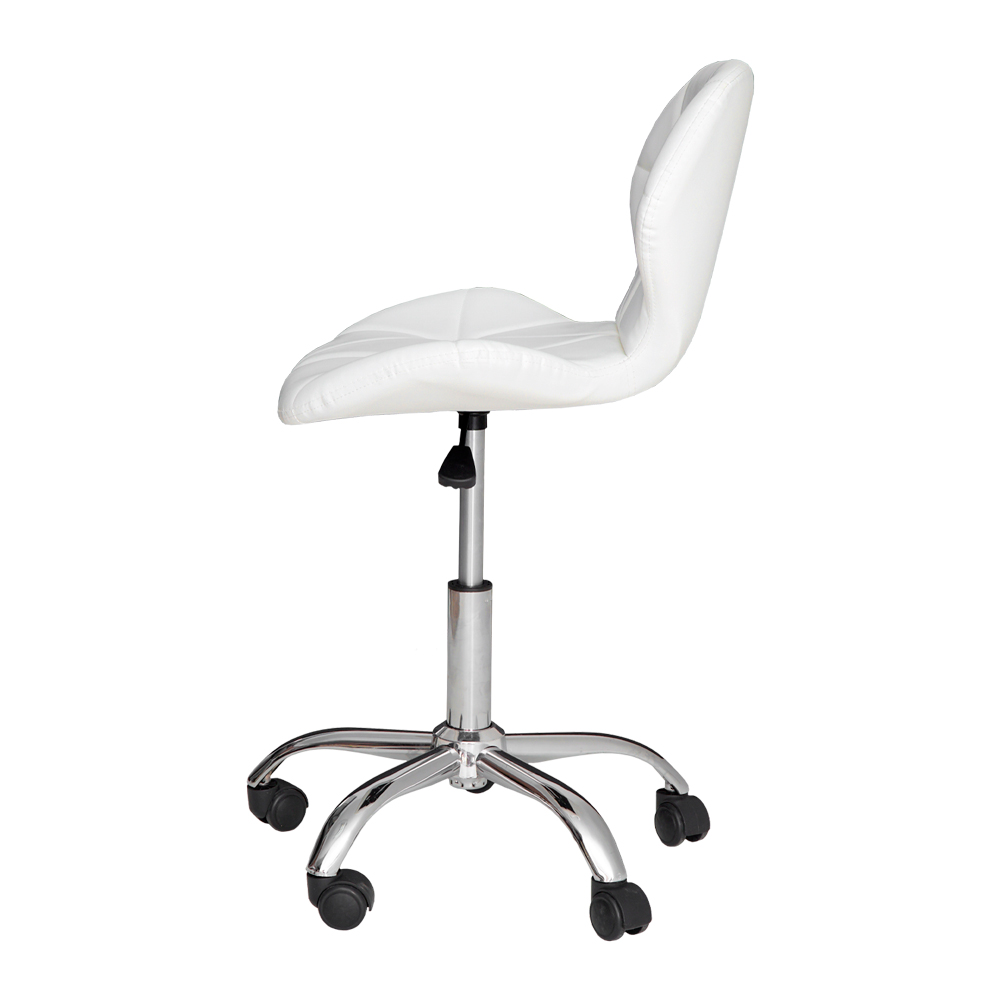 Cadeira Office Eiffel Slim com estofado de couro sintético Branca