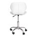 Cadeira Office Eiffel Slim com estofado de couro sintético Branca