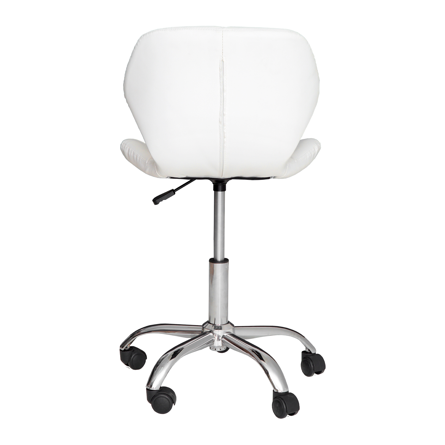 Cadeira Office Eiffel Slim com estofado de couro sintético Branca