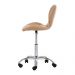 Cadeira Office Eiffel Slim com estofado de couro sintético Nude