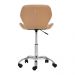 Cadeira Office Eiffel Slim com estofado de couro sintético Nude