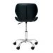 Cadeira Office Eiffel Slim com estofado de couro sintético Preta