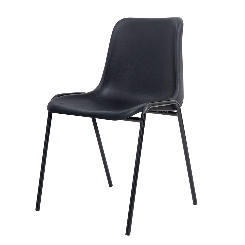 Cadeira Polipropileno Easy Miami Preta WAW Design