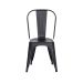 Cadeira Tolix Iron Design Preto Fosco Aço Industrial Sala Cozinha Jantar Bar
