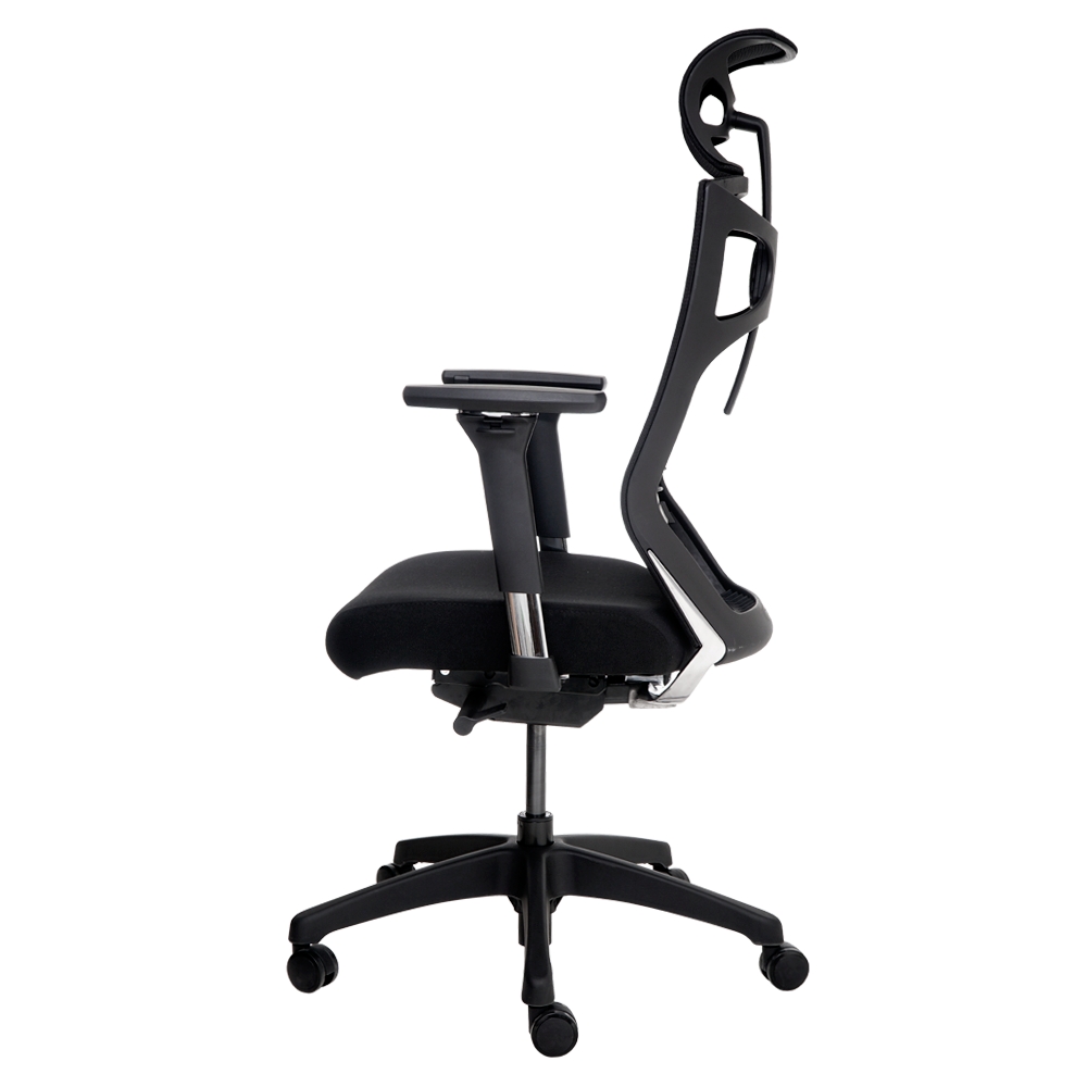 Cadeira de Escritório Ergonômica WAW Design Tela Mesh Base Giratória com Encosto de Cabeça