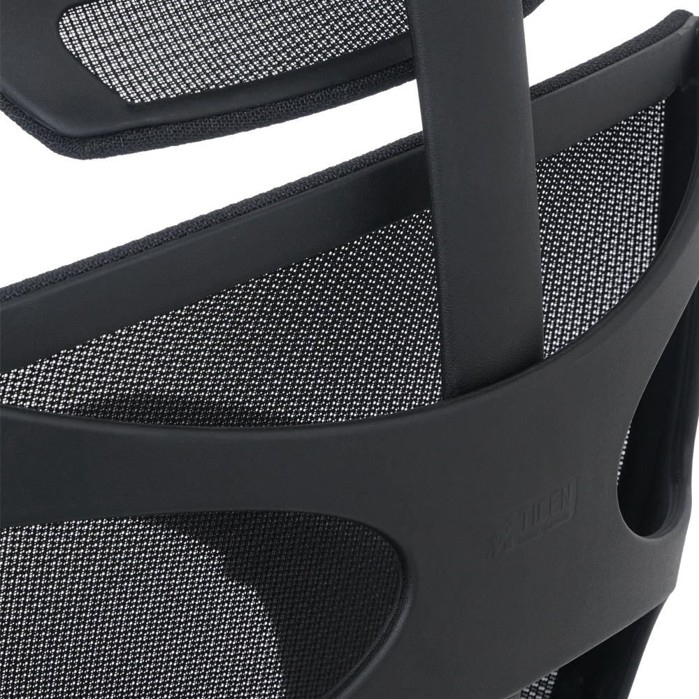 Cadeira de Escritório Ergonômica WAW Design Tela Mesh Base Giratória com Encosto de Cabeça
