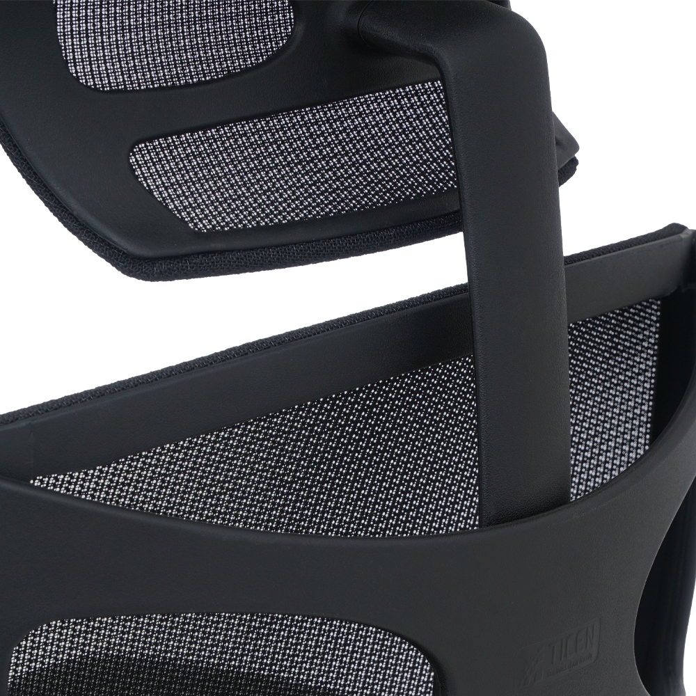 Cadeira de Escritório Ergonômica WAW Design Tela Mesh Base Giratória com Encosto de Cabeça
