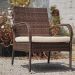 Conjunto Sofá + 2 Poltronas Rattan Assento Estofado + Mesa com Tampo de Vidro Para Área Externa