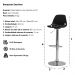 Kit 2 Banquetas Saarinen Branca Base Giratória Cromada Altura Regulável Cozinha Bar Bancada