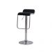Kit 2 Banquetas Style Preta Base Giratória Cromada Altura Regulável Cozinha Bar Bancada