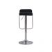 Kit 2 Banquetas Style Preta Base Giratória Cromada Altura Regulável Cozinha Bar Bancada