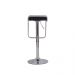 Kit 2 Banquetas Style Preta Base Giratória Cromada Altura Regulável Cozinha Bar Bancada