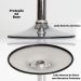 Kit 2 Banquetas Style Preta Base Giratória Cromada Altura Regulável Cozinha Bar Bancada