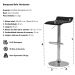 Kit 2 Banquetas Tóquio Belo Horizonte Preta Base Giratória Altura Regulável Cozinha Bar Bancada