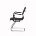 Kit 2 Cadeiras Escritório Interlocutor Stripes Fixa PU Preta