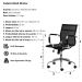 Kit 2 Cadeiras Escritório Mesh Diretor Preta Base Giratória Cromada Altura Ajustável