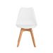 Kit 2 Cadeiras Leda Saarinen Design Branca Sala Cozinha Jantar