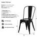 Kit 2 Cadeiras Tolix Iron Design Amarela Aço Industrial Sala Cozinha Jantar Bar