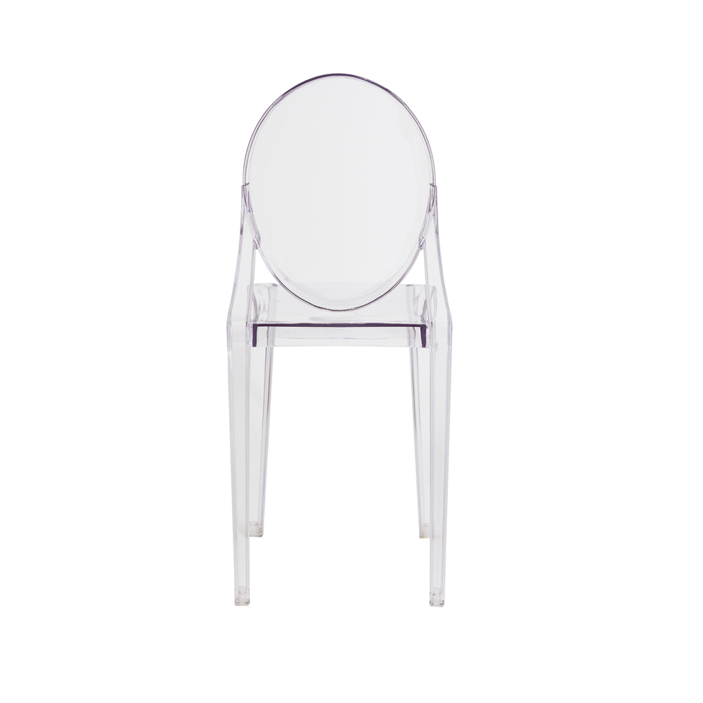 Kit 2 Cadeiras Victoria Ghost Transparente Sala Cozinha Jantar