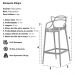Kit 3 Banquetas Allegra Preta Polipropileno Cozinha Bistrô