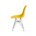 Kit 3 Cadeiras Eiffel Eames Amarela Base Cromada Sala Cozinha Jantar