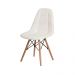 Kit 4 Cadeiras Eiffel Botonê Eames DSW Branca Base Madeira Sala Jantar Cozinha