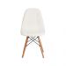 Kit 4 Cadeiras Eiffel Botonê Eames DSW Branca Base Madeira Sala Jantar Cozinha