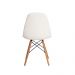 Kit 4 Cadeiras Eiffel Botonê Eames DSW Branca Base Madeira Sala Jantar Cozinha