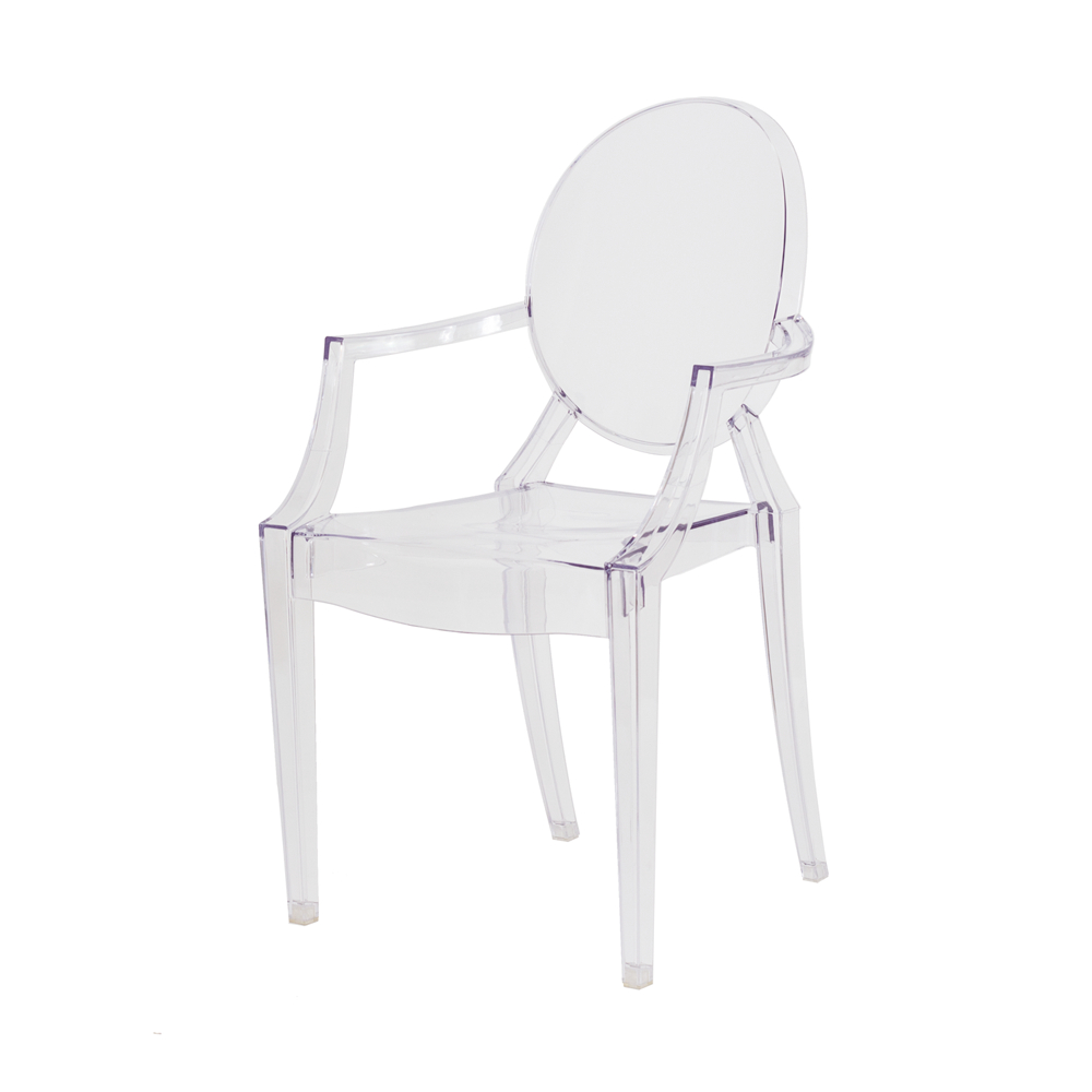 Kit 4 Cadeiras Louis Ghost Transparente Policarbonato Sala Cozinha Jantar