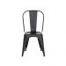 Kit 6 Cadeiras Tolix Iron Design Preto Fosco Aço Industrial Sala Cozinha Jantar Bar