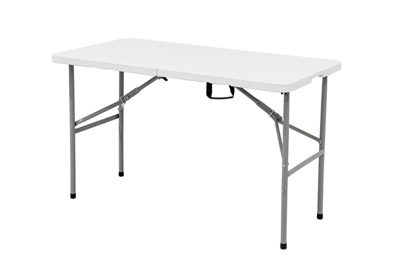Mesa Dobrável Tipo Maleta Prática e Durável 122x60cm Branca - WAW Design